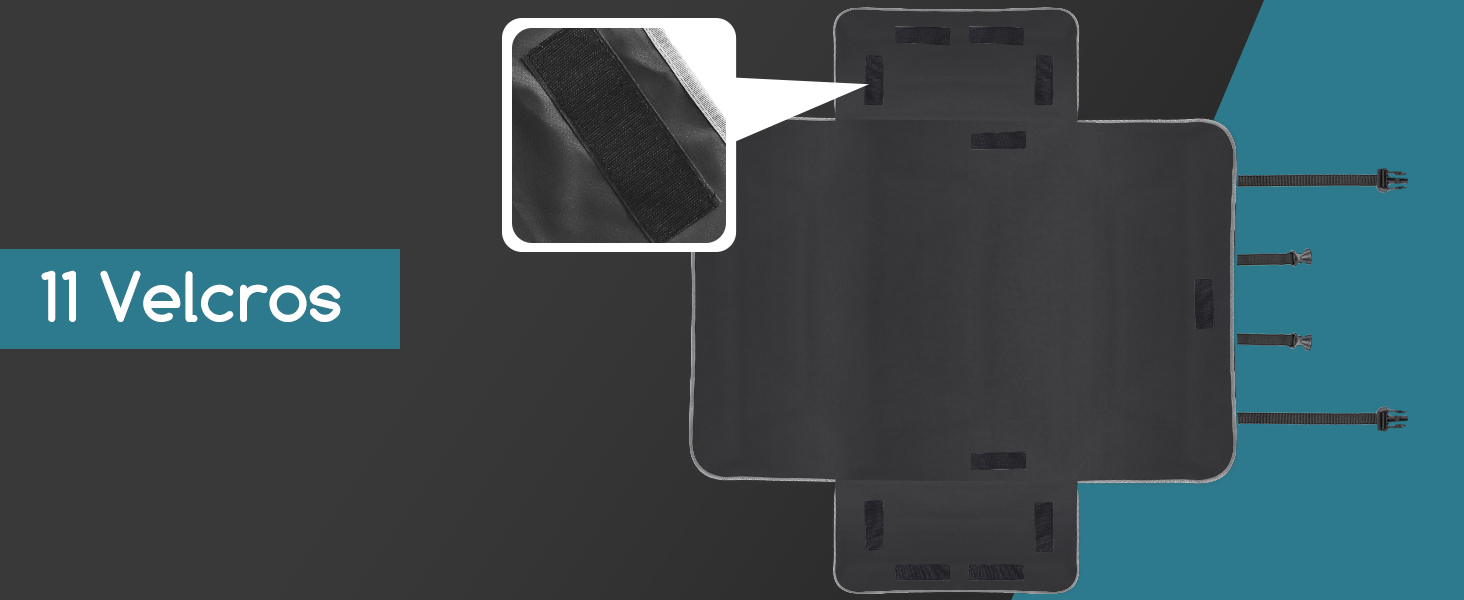 Захист для багажника автомобіля Nobleza для собак: килимок з захистом краю, універсальна автодека для собак з 2 кишенями, 185 x 105 см, водонепроникний та стійкий до подряпин