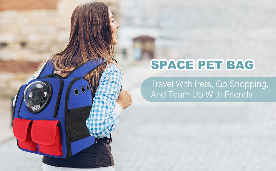 Рюкзак для кота PETCUTE, чорний, з висувною матрацом, для маленьких котів та собак, дихаючий, складаний, Oxford-Tuch