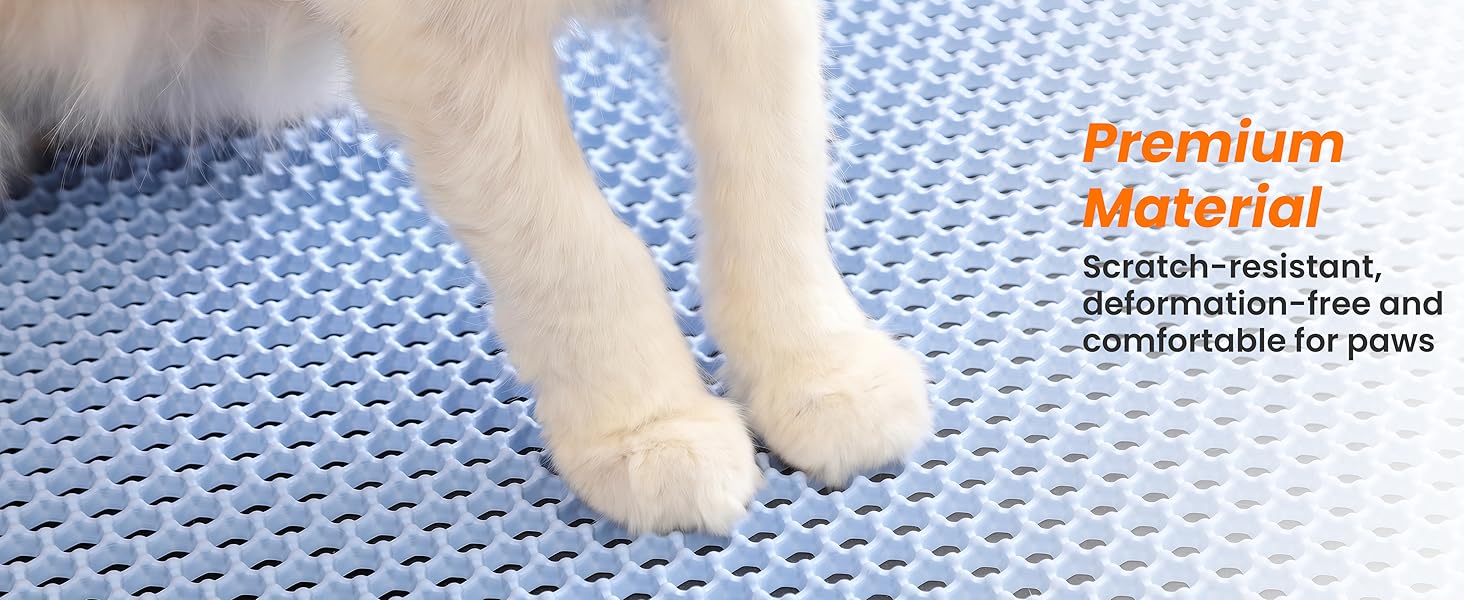 Килимок для котячого туалету Petinstinct, 116x66 см, блакитний, водонепроникний