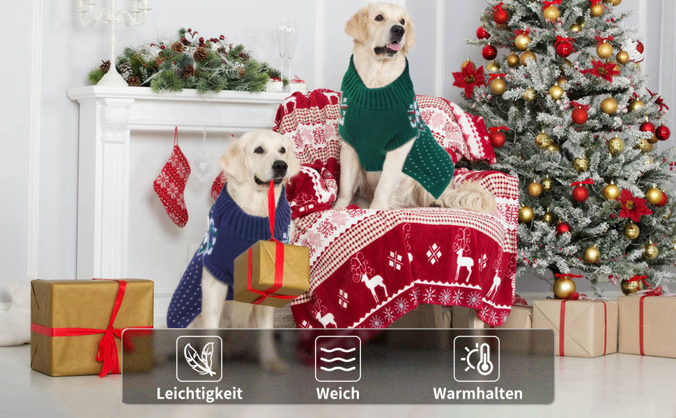 Пуловер для собак KATZINST, теплий флісовий пуловер для маленьких собак, святковий новорічний пуловер, для Французького бульдога, такси, чихуахуа, йоркширського тер'єра, зелений, XS