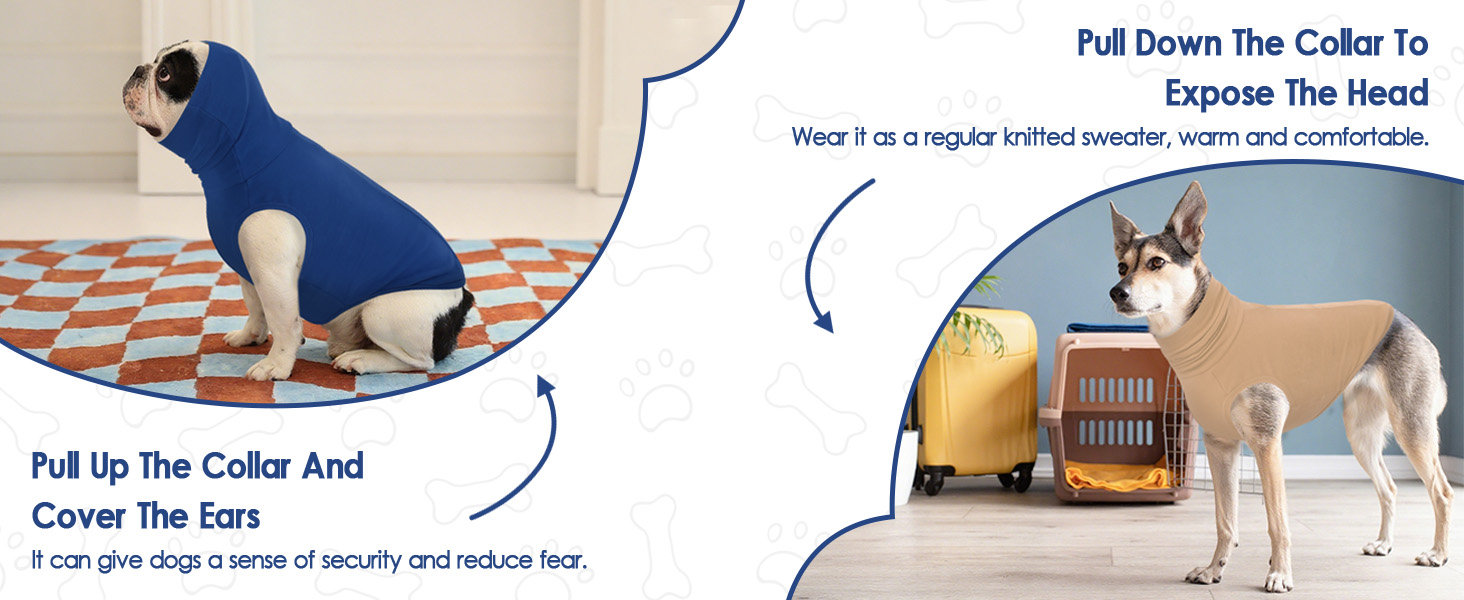 Теплий зимовий пуловер для собак великих порід, пухнастий флісовий светр з високим коміром, Khaki, розмір M