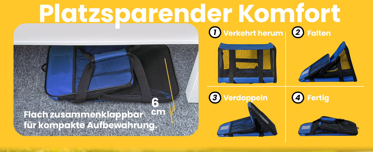 Транспортна переноска для кота Conlun, м'яка переноска з сіткою з 4 сторін, підходить для перевезення в літаку, для кошенят та невеликих котів до 6 кг, чорна, 43x28x28 см