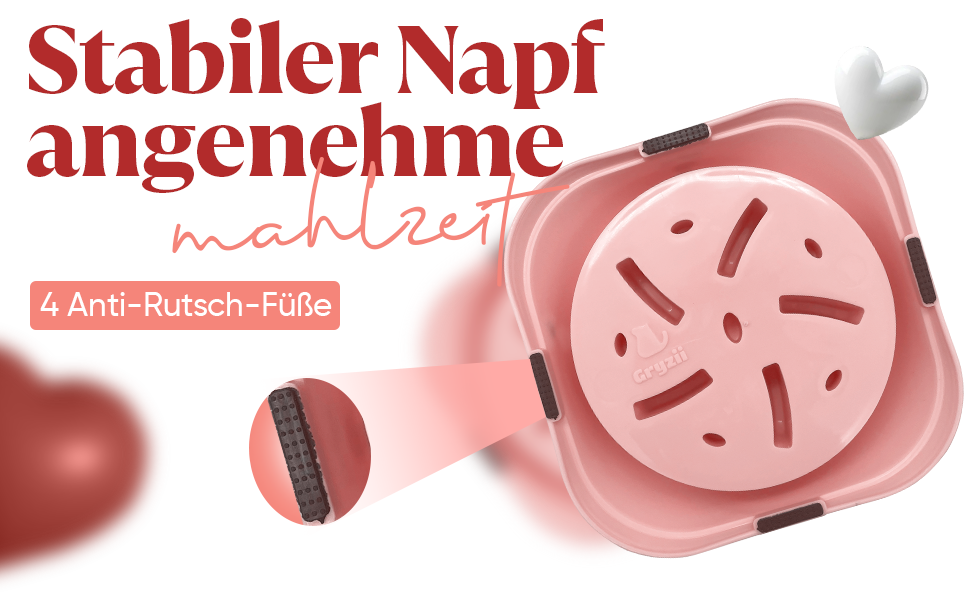 Миска для собак від ковтання велика | Повільне та здорове харчування, Slow Feeder, сприяє травленню, запобігає блювоті, неслизьке дно, миска для собак, для великих та XXL собак