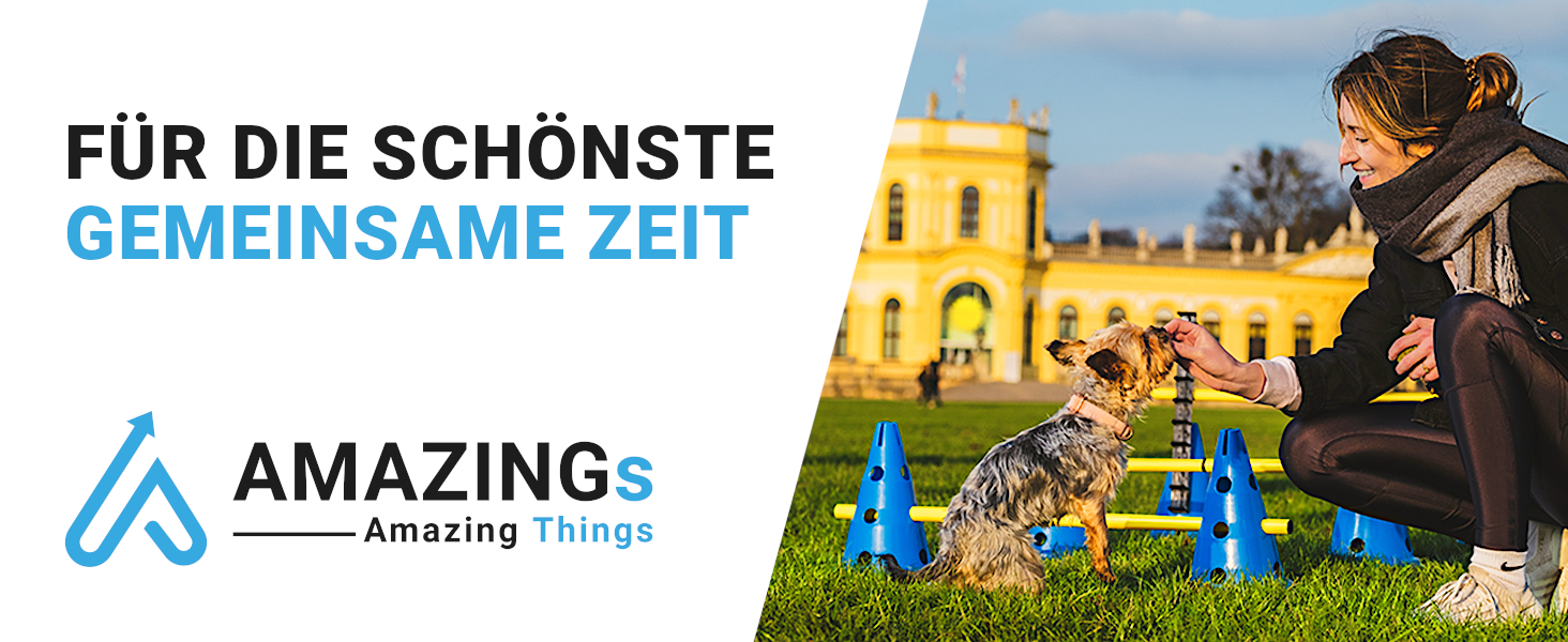 Набір для дресирування собак AMAZINGs Agility Set: перешкоди, тунель, кавалетті | Для аджиліті, спорту та ігор