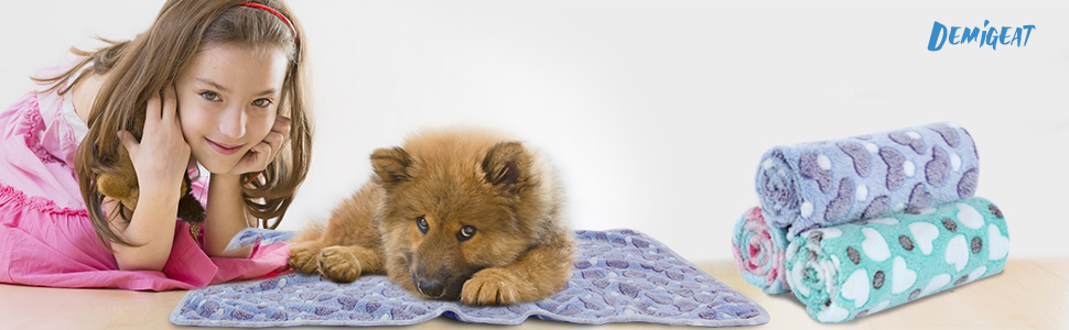 М'яка ковдра для собак та котів Demigeat, 3 шт. - тепла, миюча, для літа та весни, велика, кольорова