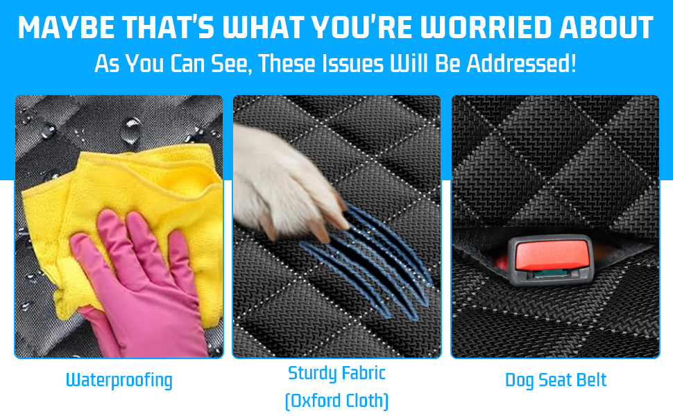 Захисний килимок для собак у машину Amexo, 137x147 см, чорний. Захист заднього сидіння, водовідштовхувальний, стійкий до подряпин, з віконцем.