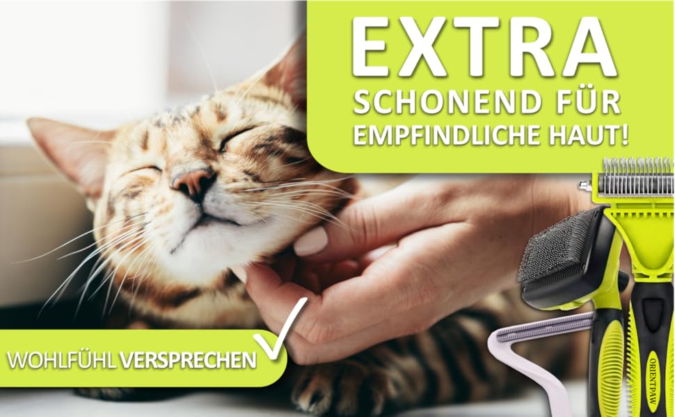 Набір для догляду за котами Orientpaw® Profi (3 шт.) – щітки для масажу та видалення підшерстка. Підходять для коротко- та довгошерстих котів. 100% комфорт та гігієна. Натуральні матеріали.