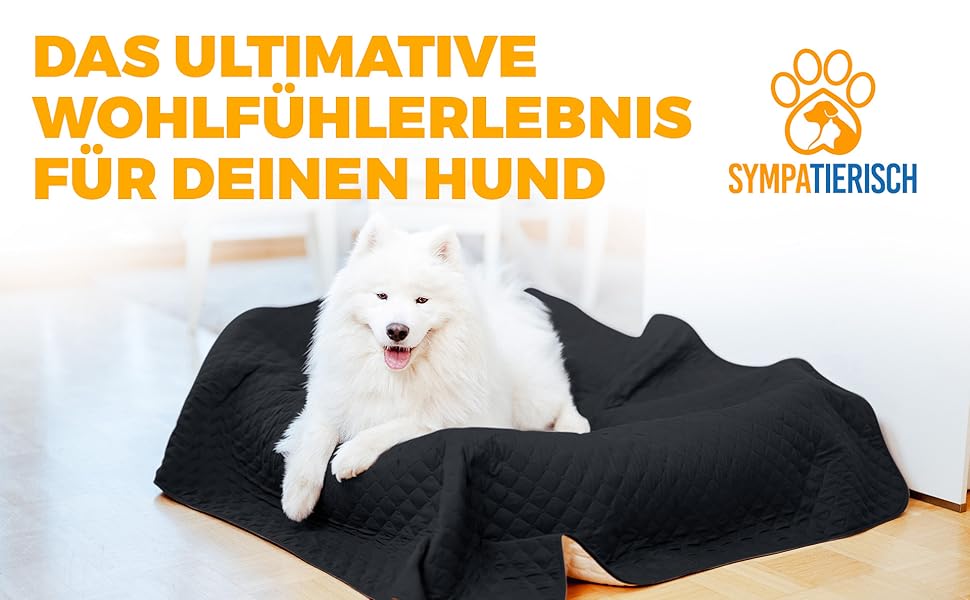 Водонепроникний килимок для собак SympaTierisch - захист дивану та ліжка - великий розмір (205 x 160 см)