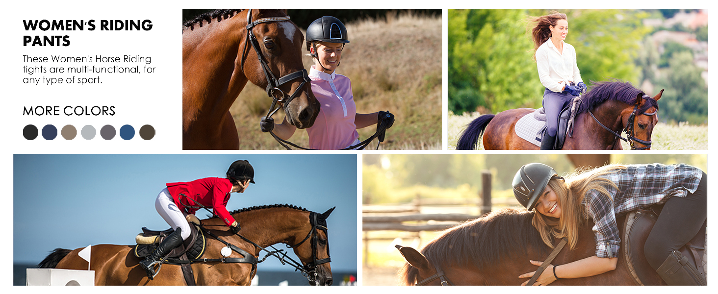 Жіночі рейтлеггінси WILLIT з силіконовим повноцінним покриттям, висока талія, кишені на блискавці, петлі для ременя, еластичні штани для верхової їзди, колір хакі