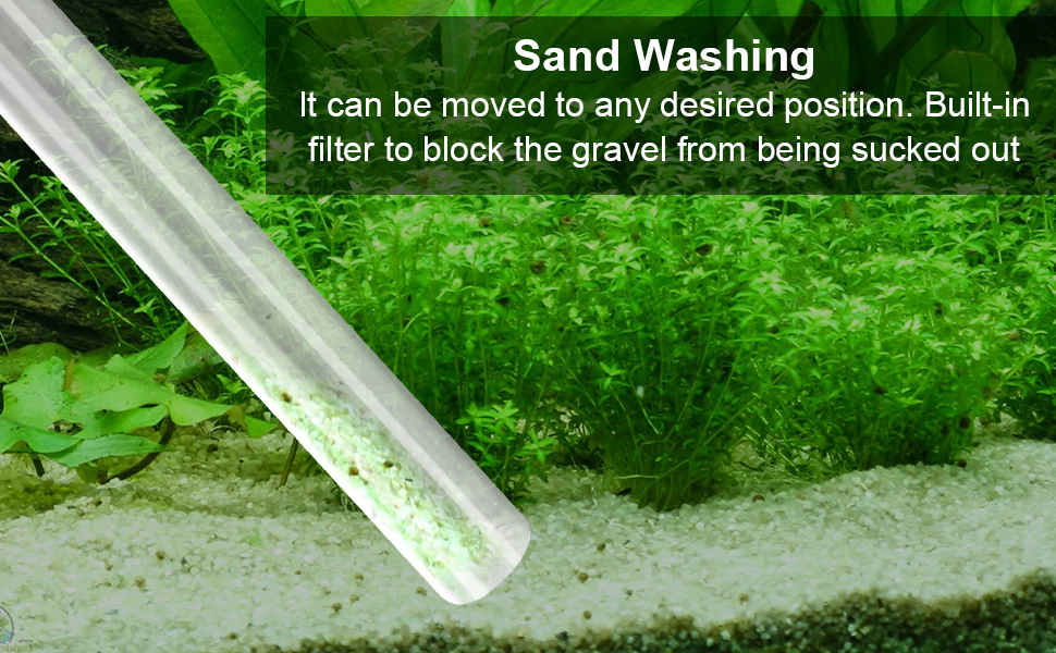 Набір для чищення акваріума GOSHIES 4-в-1: пилосос, фільтр, відсмоктувач ґрунту, набір для підміни води