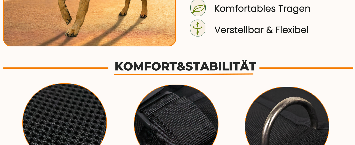 Шлейка для собак EpicRove RoveVest Air, чорна, L – легка, дихаюча, регульована, для прогулянок та активного відпочинку