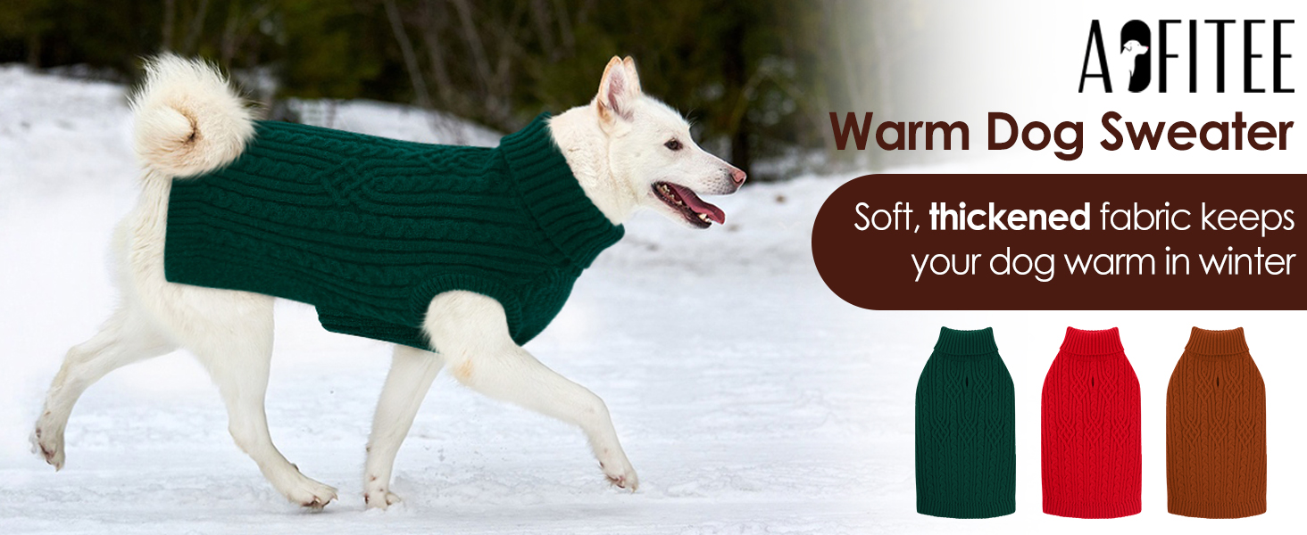 Пуловер для собак AOFITEE для маленьких порід, такса, мопс, мальтипу, з коміром-стійкою, теплий зимовий пуловер, червоний, розмір S