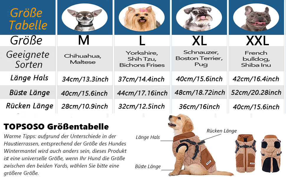 Тепла куртка для собак на зиму з поворотком для повідка, кишенями та світловідбиваючими смугами. Модна зимова жилетка для маленьких собак (Хакі M)