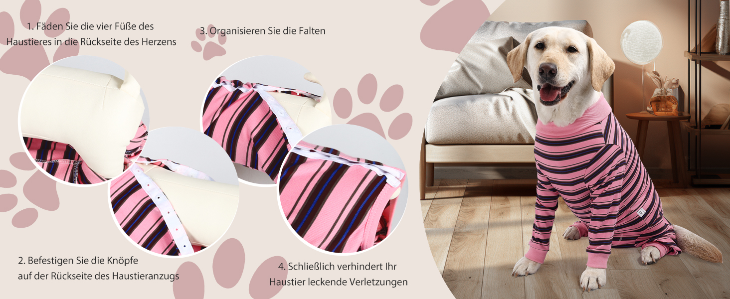 Захисний костюм для собак після операції, для собак та сук, професійний захист ран, дихаючий одяг, XL, світло-рожевий