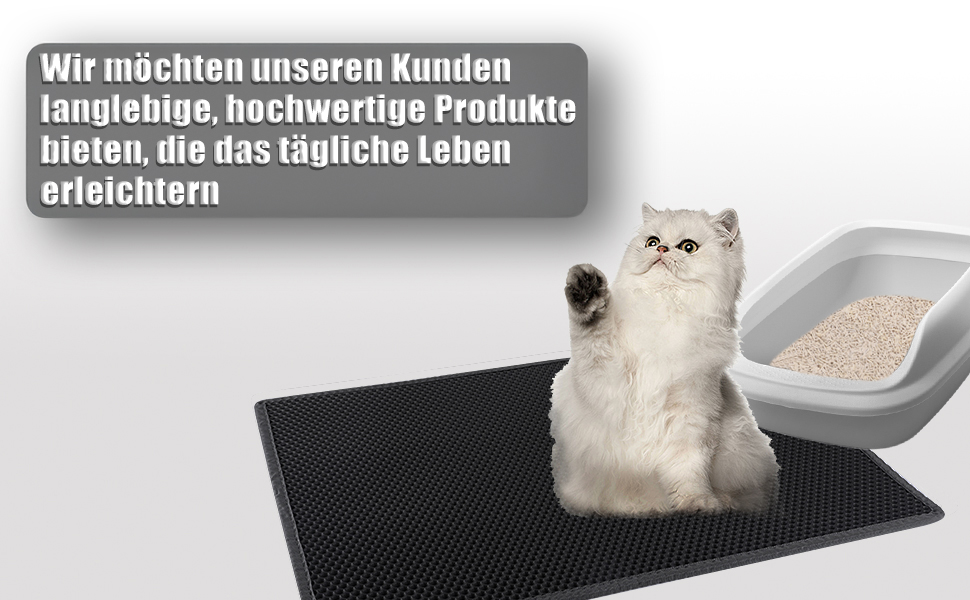 Килимок для котячого туалету Pieviev Katzenklo Matte з водовідштовхувальним шаром, дизайн 