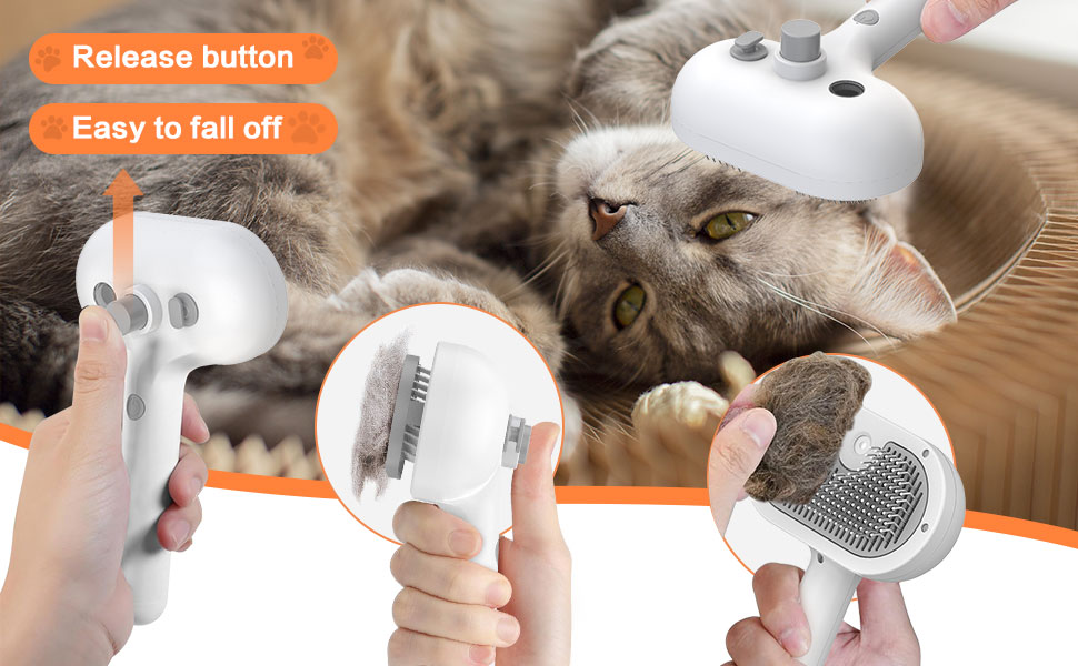 Розпилювач-гребінь для котів: видалення котушок та бруду, догляд за шерстю, синій