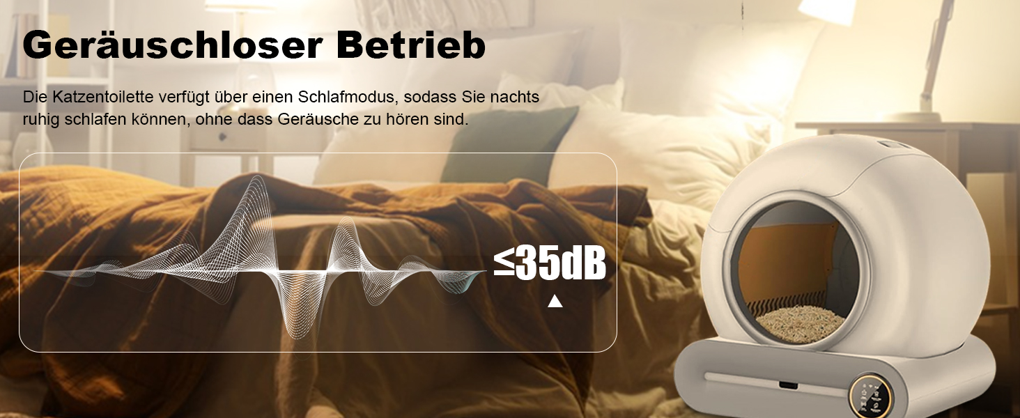 Автоматичний туалет для котів Katzenklo з самоочищенням, 65л, XXL, без запаху, з керуванням через додаток, для 2+ котів