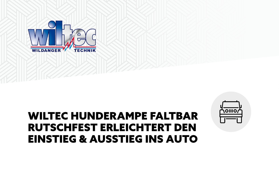 Рампа для собак Wiltec, 156 x 40 см, складана, з пластику, до 90 кг, антиковзка