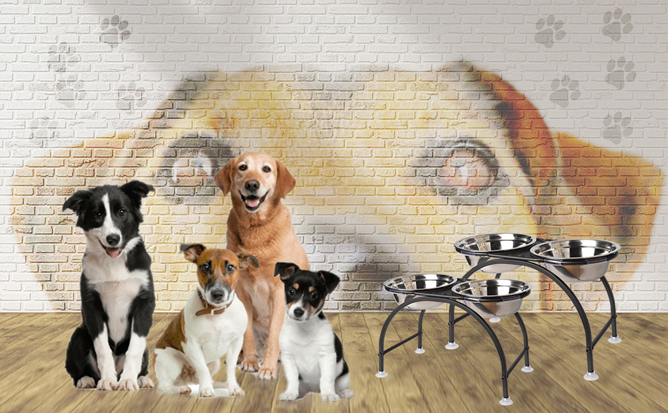 Миска для собак HomeMall, підставка для корму, миска для корму для середніх собак