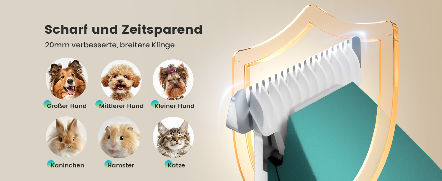 Триммер для собак Oneisall: безшумний, акумуляторний, з LED-підсвічуванням. Ідеально для стрижки подушечок лап, очей, вух та обличчя. Зелений колір