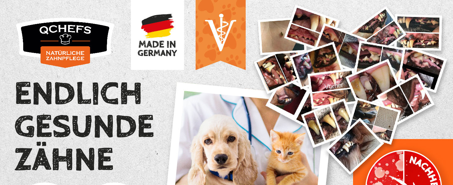 Набір для догляду за зубами собак QCHEFS: зубні нитки та килимок Lickimat Buddy для профілактики зубного каменю та запалення ясен