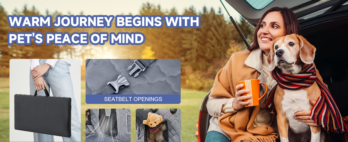 Захисний чохол на сидіння для собак Dorifine з PU-шкіри - килимок для собак на заднє сидіння з твердим дном, 147x75 см, 181 кг, водонепроникний, стійкий до подряпин, антиковзкий (сірий)