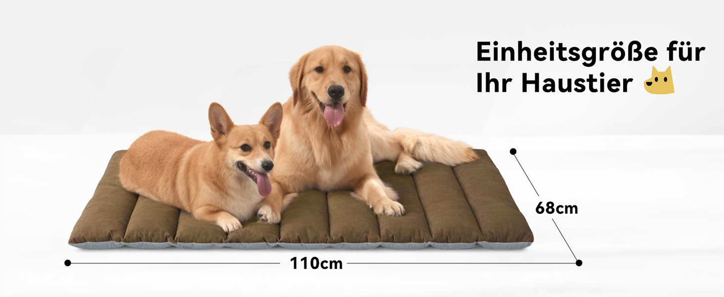 Водонепроникний килимок для собак WESTERN HOME Outdoor - 110x68 см (Коричневий)