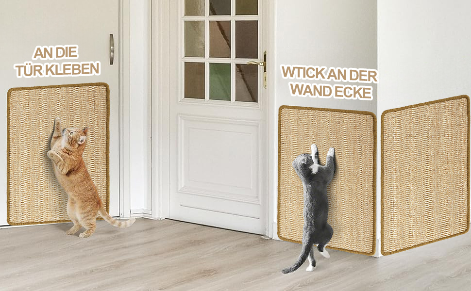 Килимок для котів Graciadeco з сизалю, 60 x 40 см - захист меблів