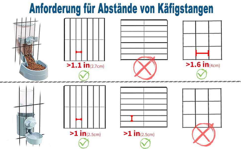 Напувачка для кроликів, свиней, хом'яків та інших дрібних тварин, 482 мл, блакитна