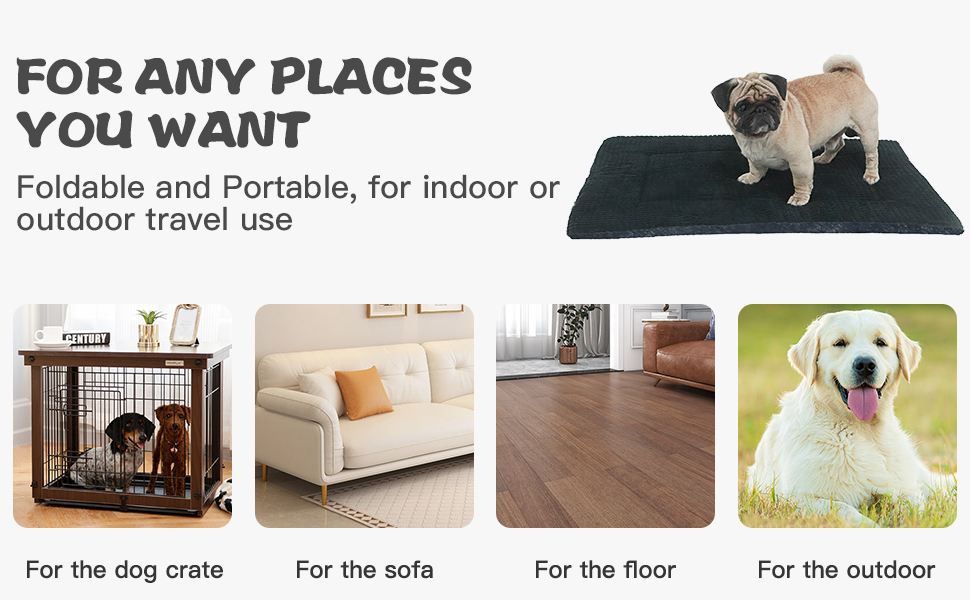 Ортопедичне ліжко для собак BVAGSS, миється, м'яке, тепле, для маленьких, середніх та великих собак, 76x50x4 см, сірий