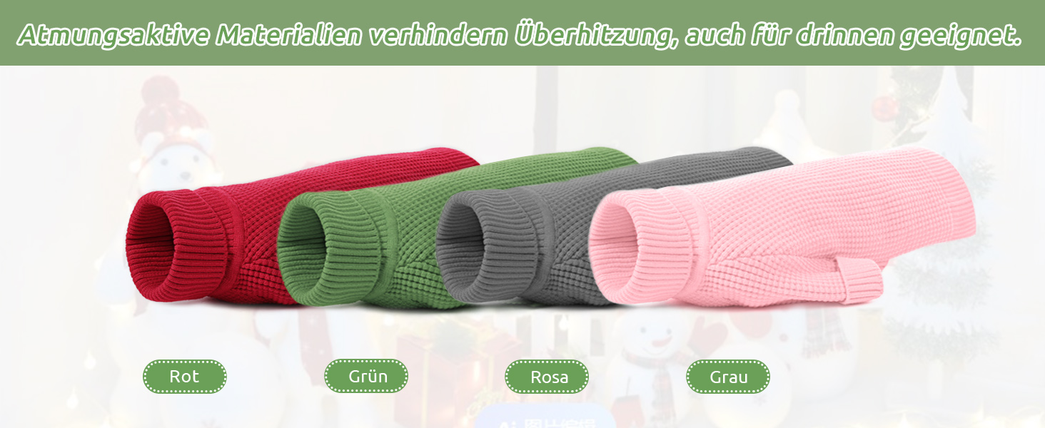 Зелений теплий зимовий пуловер для собак Konvinit, для чихуахуа, такси, бульдога, малих та середніх порід