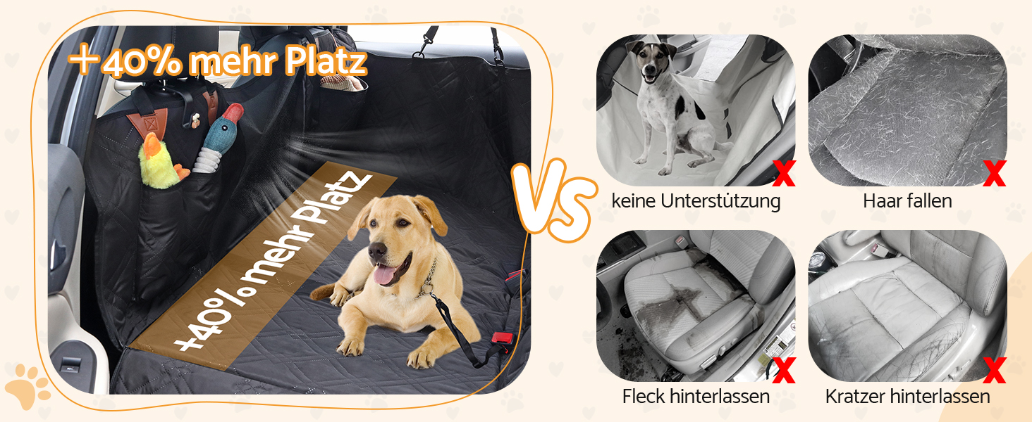 Захист для автосидіння для собак Maxetodo: водовідштовхувальний, антикіготковний, з сумкою та ременями безпеки. Підходить для всіх авто, SUV та вантажівок.