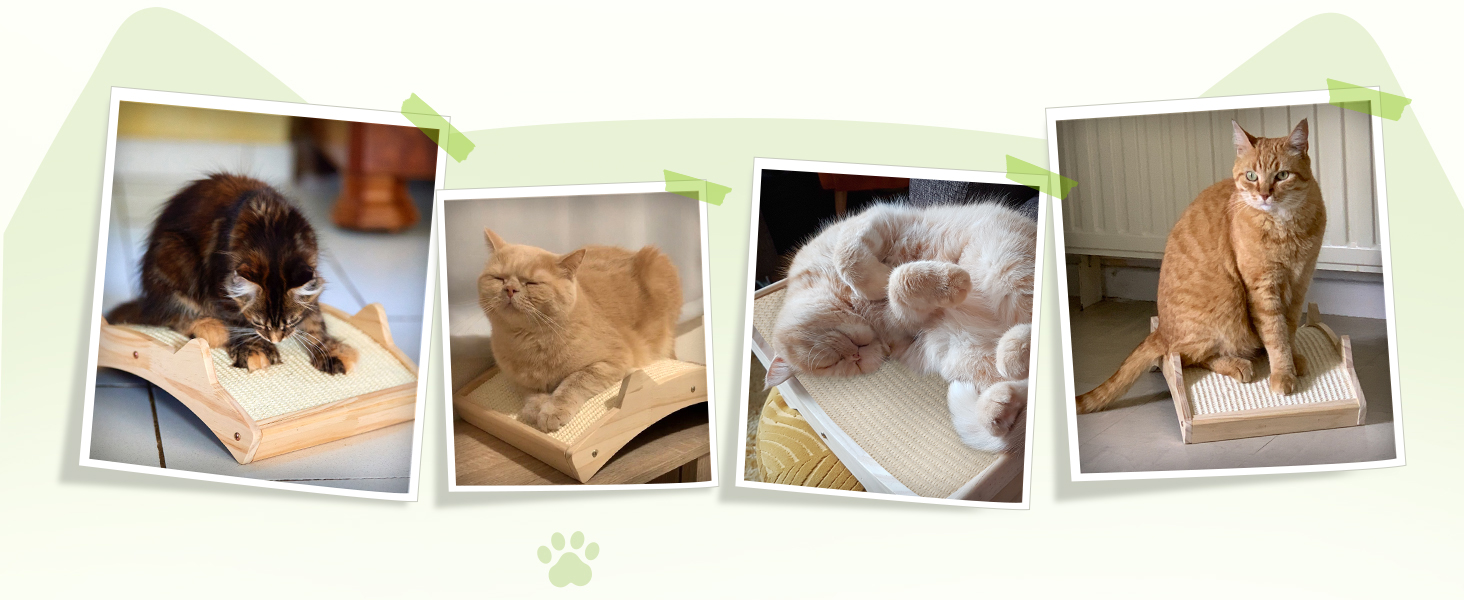 Pecute Комплект з 2 картонних когтеточок для котів, двосторонні, з якісного картону, стійкі, для догляду за кігтями та захисту меблів (38.5 x 20.5 см), Classic (2 шт.) (Покращена версія з сизалю)