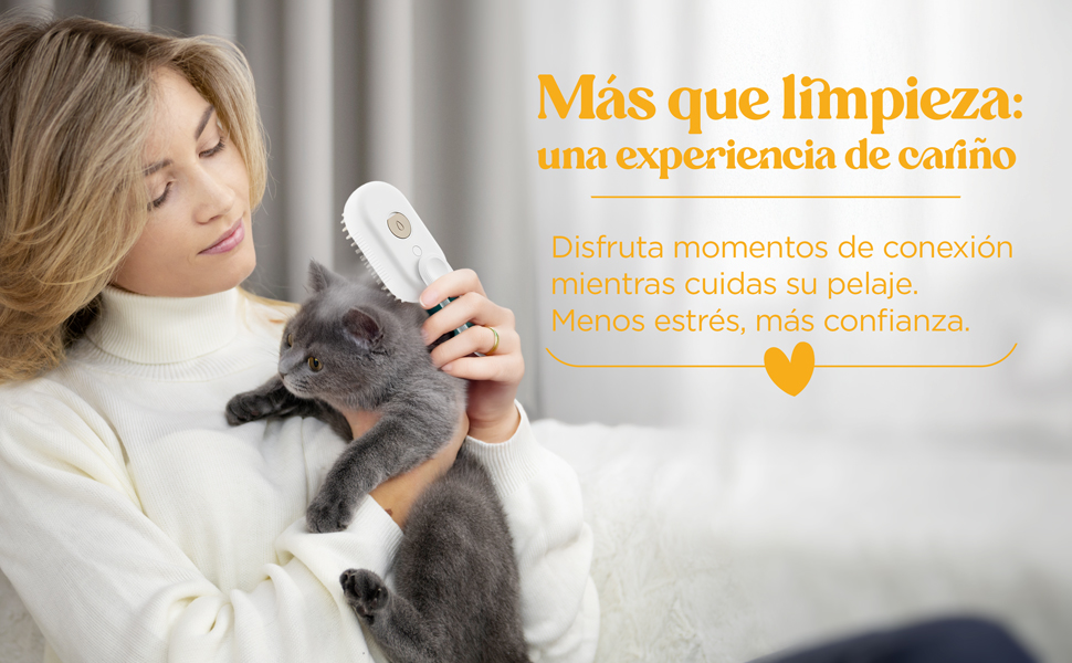 Парова щітка для котів та видалення шерсті: щітка для котів та собак з парою, щітка для видалення шерсті для тварин, парова щітка для тварин, щітка для шерсті, щітка для домашніх тварин