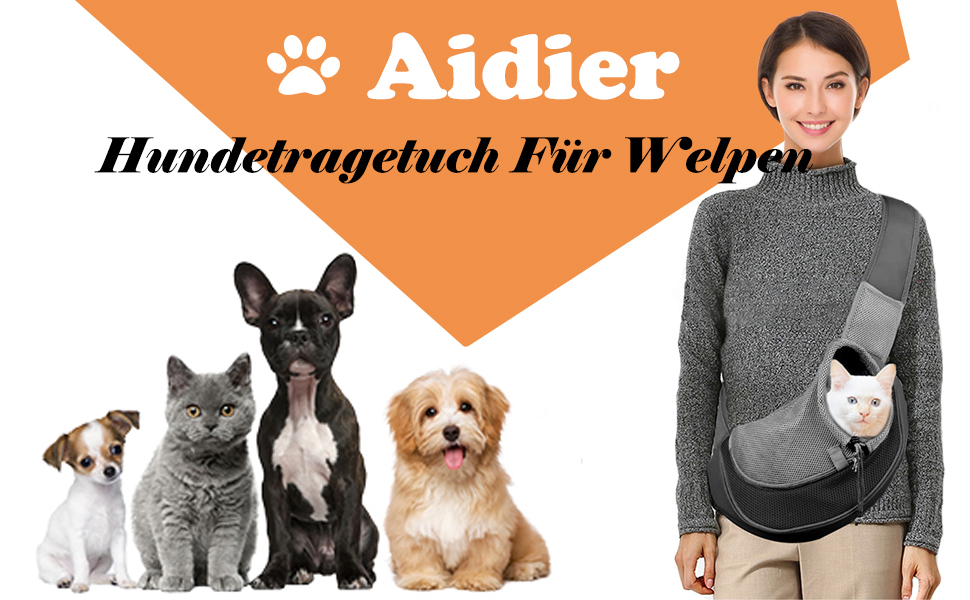 Тканинна переноска для собак та котів, S (0-2 кг), зелена