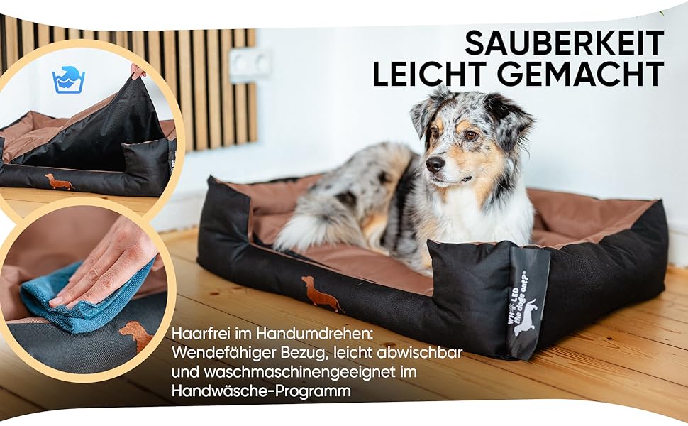 Міцне собаче ліжко для великих і маленьких собак, цуценят та літніх тварин. Собаче ліжко-софа, кошик з подушкою. Світлі та темні кольори, середні породи, з м'якою оббивкою. Виберіть колір S onyx