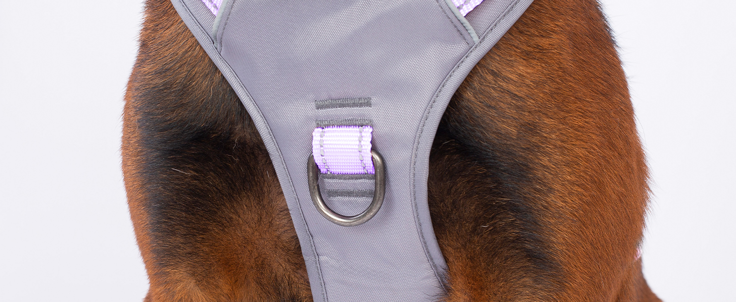 Шлейка Huntboo для собак - антистресова, з ручкою, для малеких, середніх та великих порід (S, M), лавандова