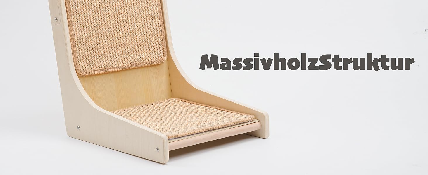 Котячий когтетоп PETKARAY L-подібний, 68 см, з сизалю, для котів, з котячою м'ятою та іграшкою-мишкою