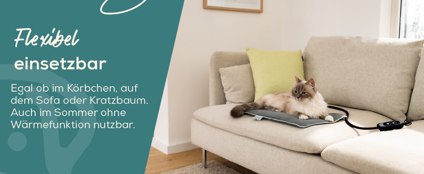 Електричне грільне ліжко Beurer Kira для собак та котів, з таймером, 41 x 34 см, миється при 30°C, зносостійке та водонепроникне