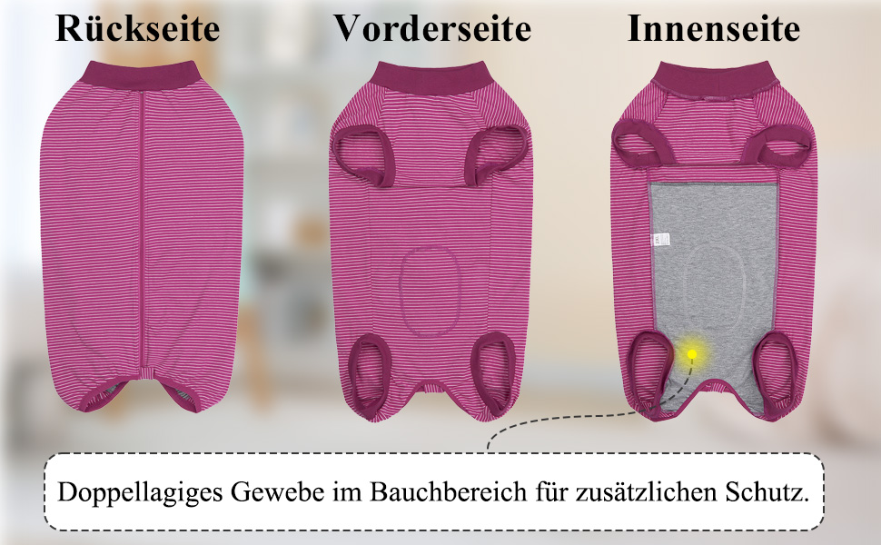 Операційний боді для собак після операції: захист від лизання, для кастрації, для кобелів та сук, медичний боді, захист рани, розмір S, колір фуксія