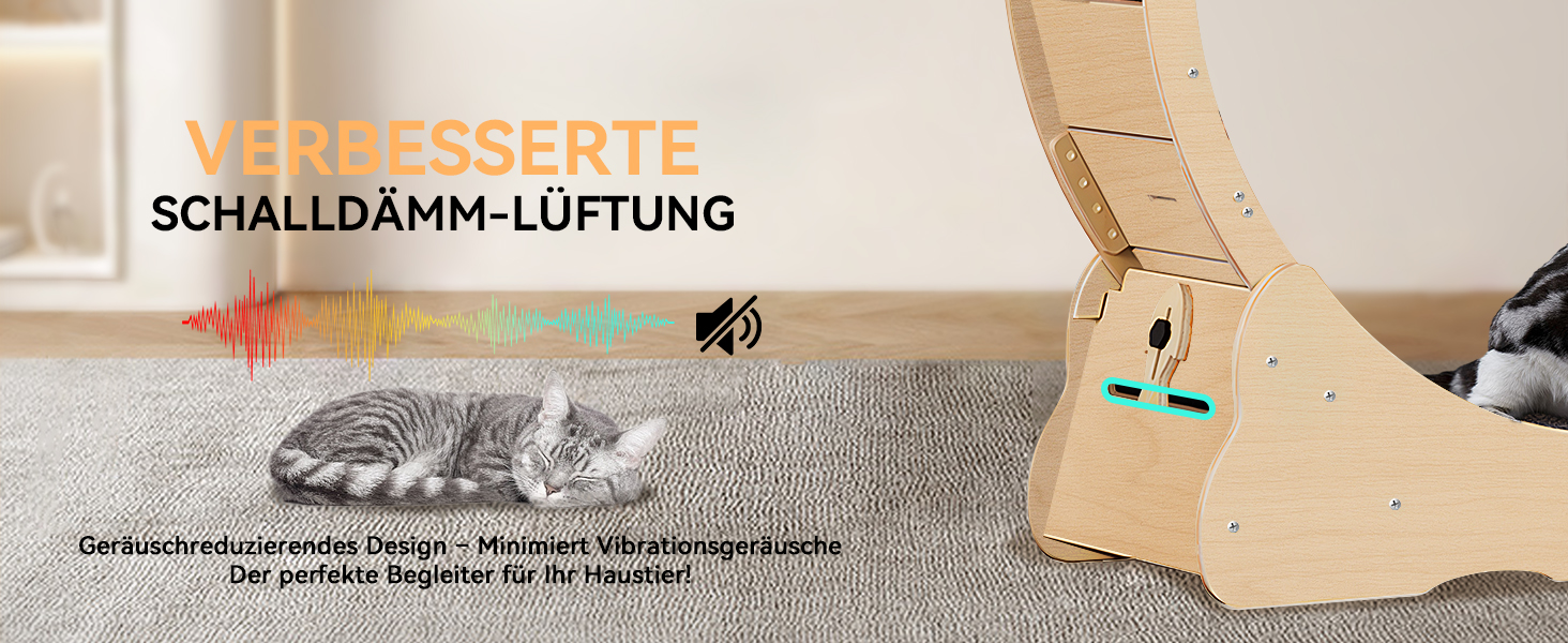 Ляльковий біговий диск для котів Homegroove, 113 см, XL, натуральне дерево, для зниження ваги та здоров'я