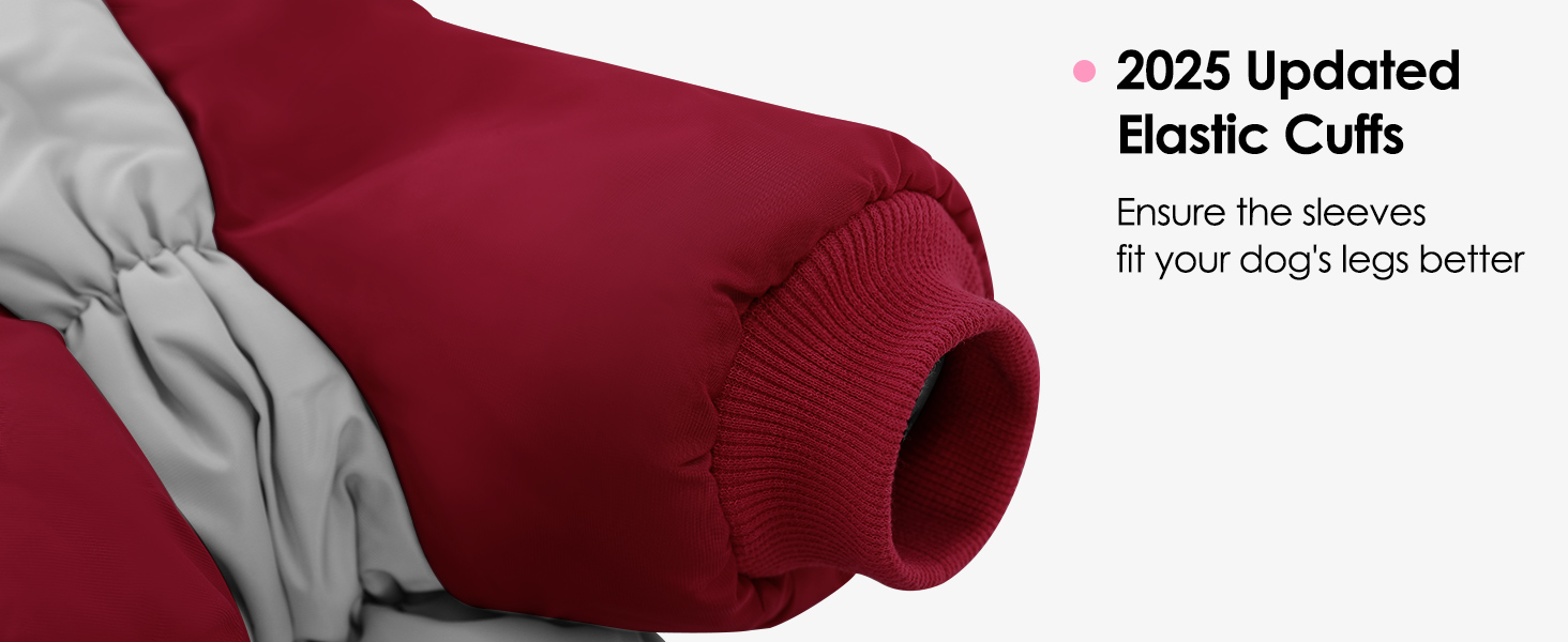 Зимовий комбінезон для собак AOFITEE - теплий водонепроникний зимовий одяг для великих собак з ніжками, підходить для Французького бульдога, колір: бордовий