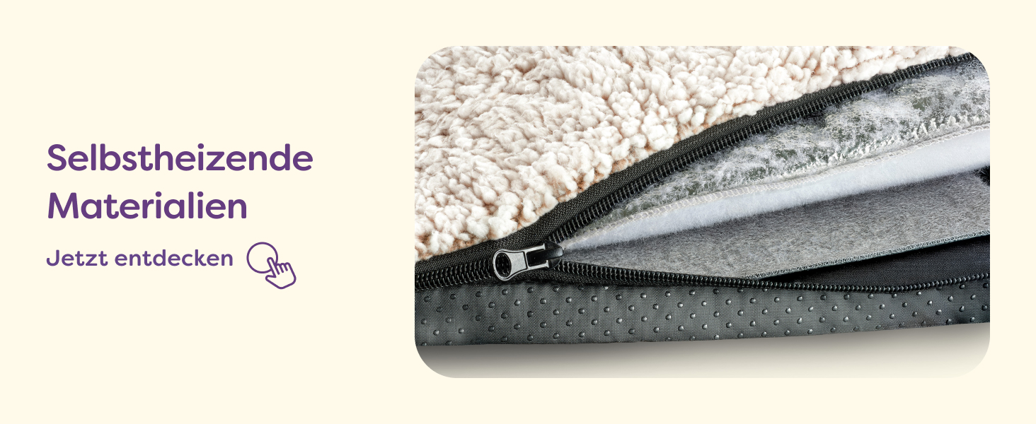 Самогріюча собача ковдра - велика лежанка для собак 90x60 см - знімний, пральний чохол - м'яка, тепла ковдра без електроенергії - з неслизьким дном (колір: коричневий)