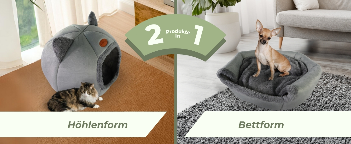 Кішкам - затишок: лежанка-гніздо Mobiclinic® Pets, сучасний дизайн, легко прати, зручне крісло