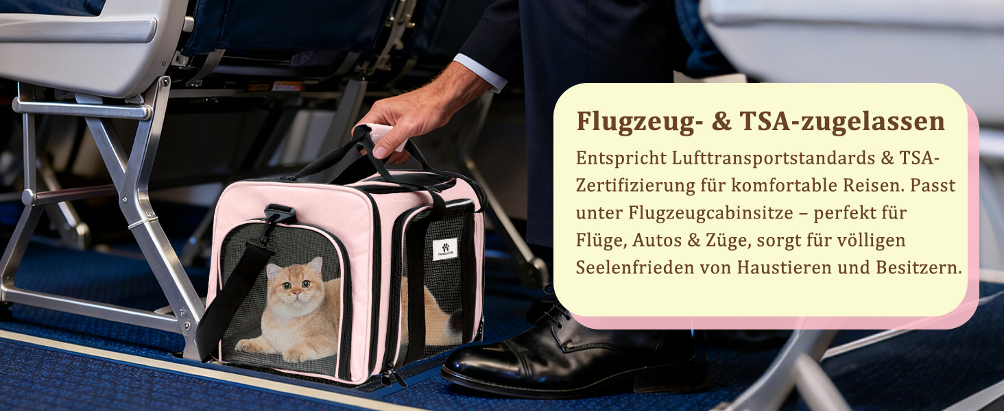 Транспортна сумка для котів та маленьких собак – складана, добре вентильована переноска. Сумка для котів з водонепроникним вкладишем для безпечного транспортування до ветеринара, у подорожах та в авто (Рожева)