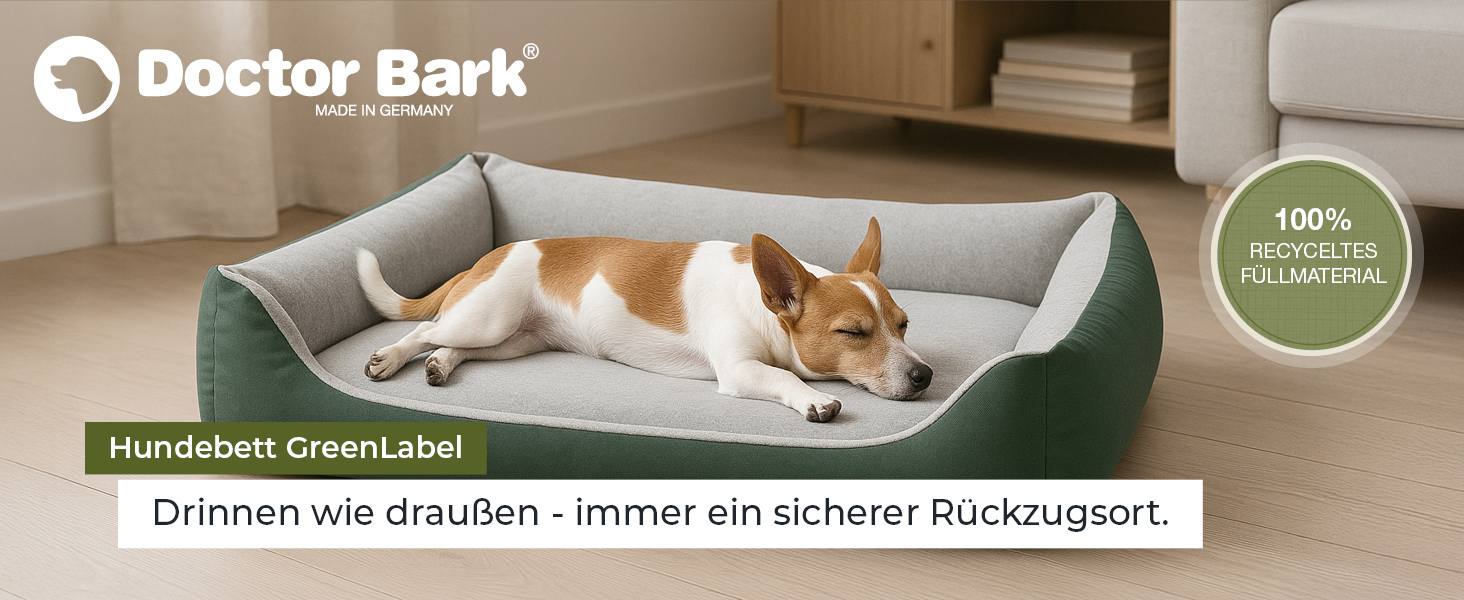 Ліжко для собак Doctor Bark Kleine Hunde - Корзина для собак, м'яка та пухнаста - Миється, зносостійка, затишна - Зроблено в Німеччині GreenLabel (S - 74x55 см, світло-сірий)