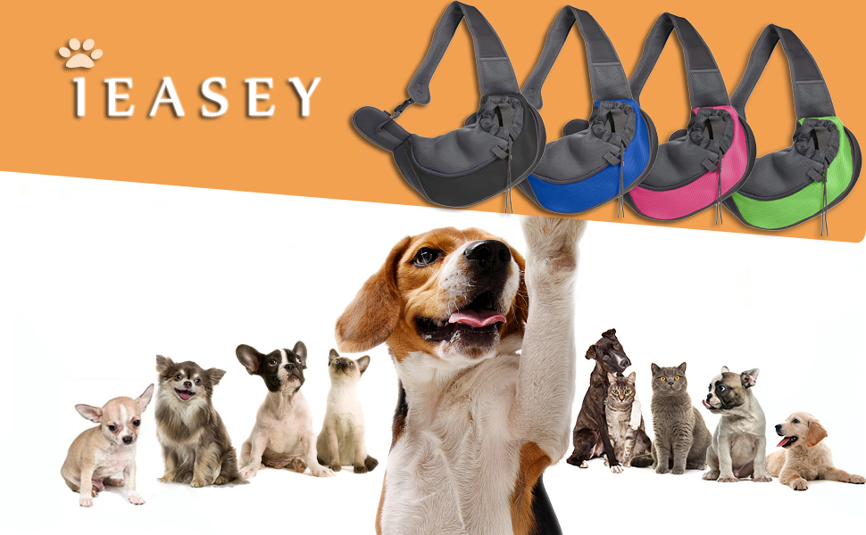 Транспортувальна сумка-переноска для собак та котів, чорна, 45 x 13 x 28 см (2-4.5 кг)