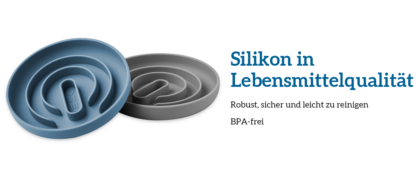 Миска OHMO Anti-Schling Napf для собак (Дерево життя), миска протиковтання для собак, котів, цуценят, здорове харчування, запобігання здуття живота, антиковзаюча, екологічне силікон, світло-зелений, L-Дерево життя