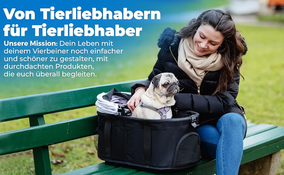 Tierbox Будь-куди: візок для собак до 10 кг, складний, для маленьких собак та котів, рожевий