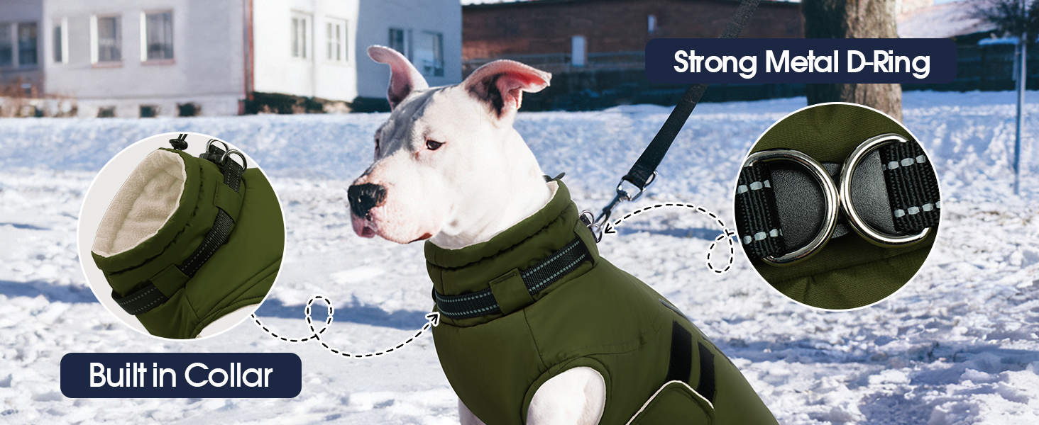 Зимова куртка для собак IECOii, тепла, водонепроникна, регульована, з відбиваючими елементами, фіолетова, XL